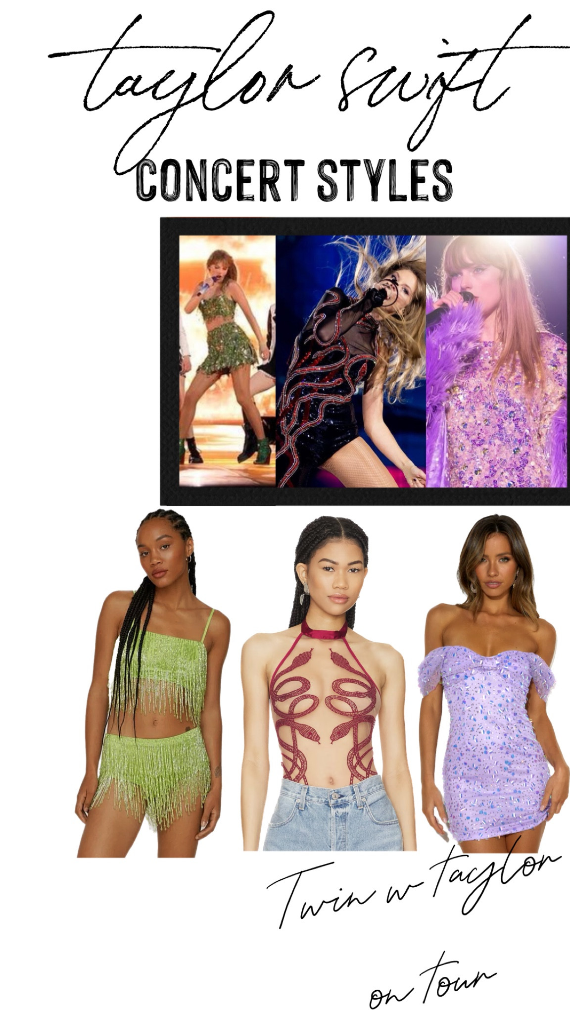 Look a like finds from the Eras Tour 🤍 
Twin with Taylor ✨
Taylor Swift Concert Outfits

#LTKtravel #LTKFind #LTKstyletip