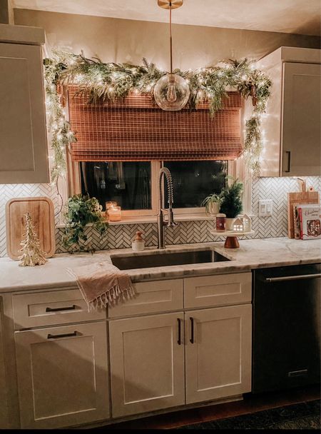 Christmas kitchen decor! Window garland, Christmas baking book, Christmas kitchen towel, holiday decor 

#LTKHoliday #LTKhome #LTKSeasonal
