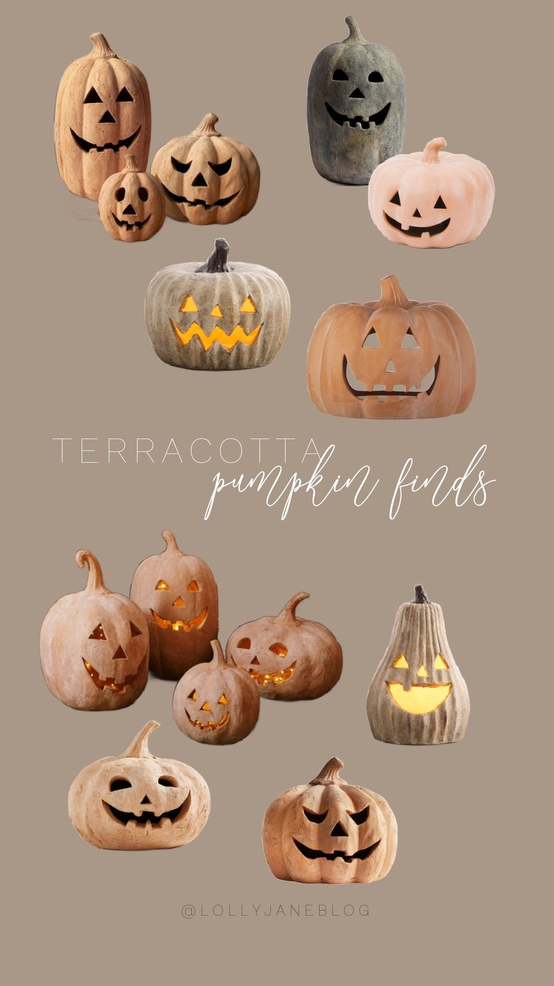 These terracotta pumpkin jack-o’-lanterns are the ultimate fall vibe 🎃🍂 With their warm, rustic color and cozy glow, they bring just the right mix of charm and spook to your seasonal decor. Perfect for a porch display or styled inside for a softer Halloween look, they’re pieces you’ll bring out year after year. Cozy, classic, and oh-so autumn. 🤎✨
#FallHomeDecor #TerracottaPumpkins #CozySeason #LTKHome #PumpkinSeason #AutumnAesthetic #HalloweenDecor #RusticFallVibes

#LTKStyleTip #LTKHome #LTKSeasonal