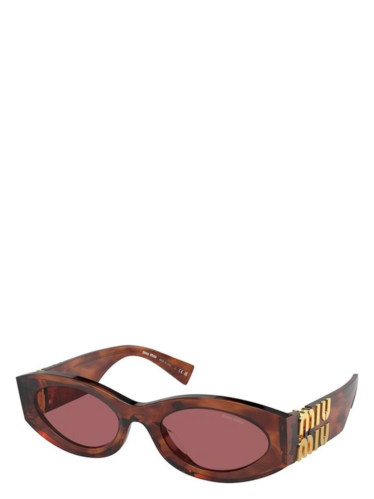 Miu Miu Women's Miu 0Mu 11Ws Mu 11Ws 11Q08S Sunglasses in Brown | Size 54 | MU Color 11WS | LOZURI