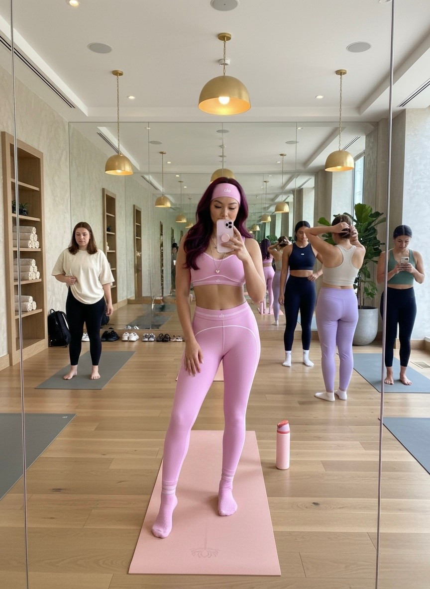 Early morning yoga in my favorite @Alo Yoga pink set 💗

I’m wearing size small in the sports bra + leggings and size 8 in my shoes. The material is stretchy but sculpting and doesn’t slide during class which is huge for me.

This is one of those sets that makes me want to show up even when I don’t feel like it. I wear this for Pilates, reformer classes, gym days, and sometimes styled with a hoodie for errands after.

Everything is linked here if you want the exact pieces 🤍

#LTKActive #LTKdayinmylife #LTKfitnessgoals