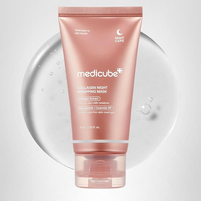 medicube Collagen Overnight Wrapping Peel Off Facial Mask Pack - Elasticity & Hydration Care, Red... | Amazon (US)