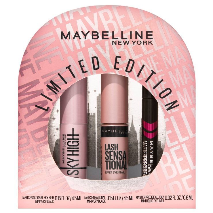 Maybelline Lash Sensational Holiday Limited Edition Mini Eye Kit - Very Black - 3pc | Target