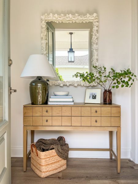 I found the perfect cozy accessories for our entryway for fall! From this functional console table to the gorgeous green glazed ceramic lamp to the fall greenery and more, I was able to make a fall refresh on a budget! With new on-trend finds from both the Studio McGee and Hearth & Hand lines, I added function, style and coziness to our entryway for the cooler months ahead! #ltkfind

#ltkhome #ltkfindsunder50 #ltkseasonal #ltkfindsunder100 #ltkstyletip #ltksalealert #LTKunder50  

#LTKhome #LTKSeasonal #LTKsalealert