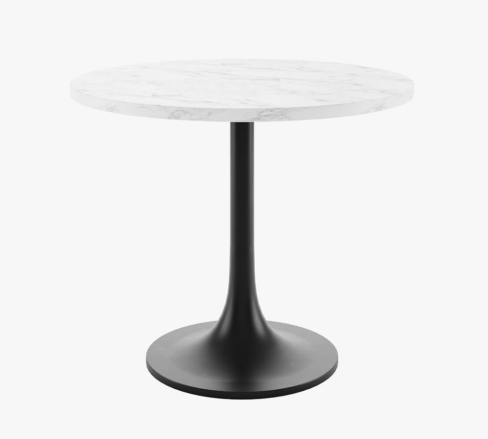 36" Round Pedestal Dining Table, Marble Top, Tulip Base | Pottery Barn (US)