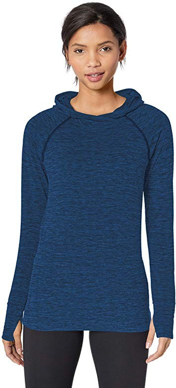 Amazon Essentials Women's Brushed Tech Stretch Popover Hoodie | Amazon (US)