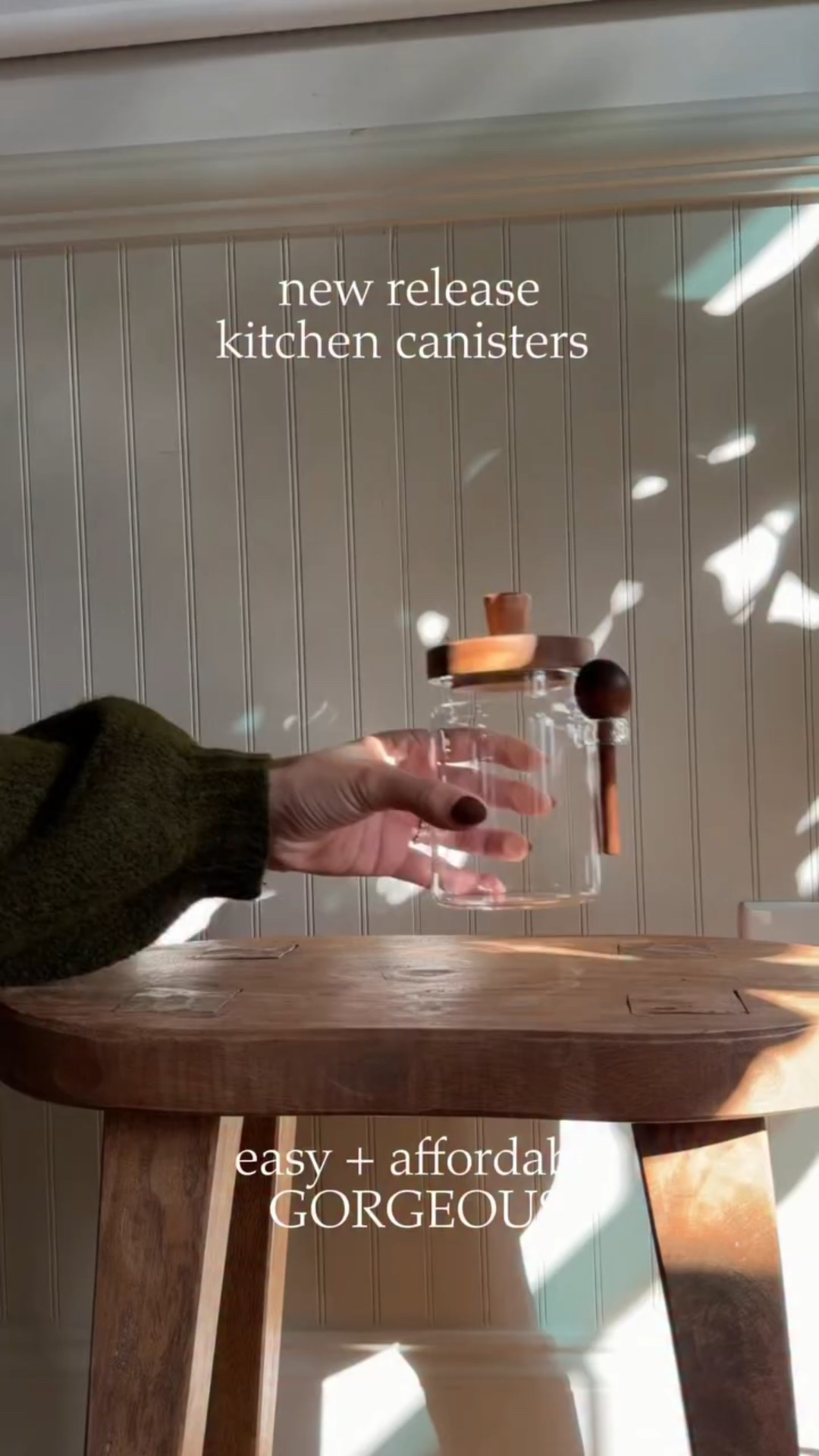 My TOP favorite kitchen upgrade! 😍 Follow + Comment “JAR” for a link to the most beautiful kitchen canisters!!! Perfect for your daily sugar, coffee, or any kitchen food!!!🥰 ☕️ 
•
#amazonkitchen #amazonstorage #kitchenstoragehacks