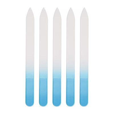Unique Bargains Durable Glass Nail Files Blue 5 Pcs | Target