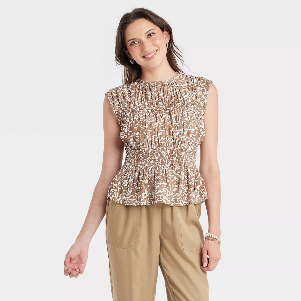 Women's Peplum Blouse - Universal Thread™ Floral | Target