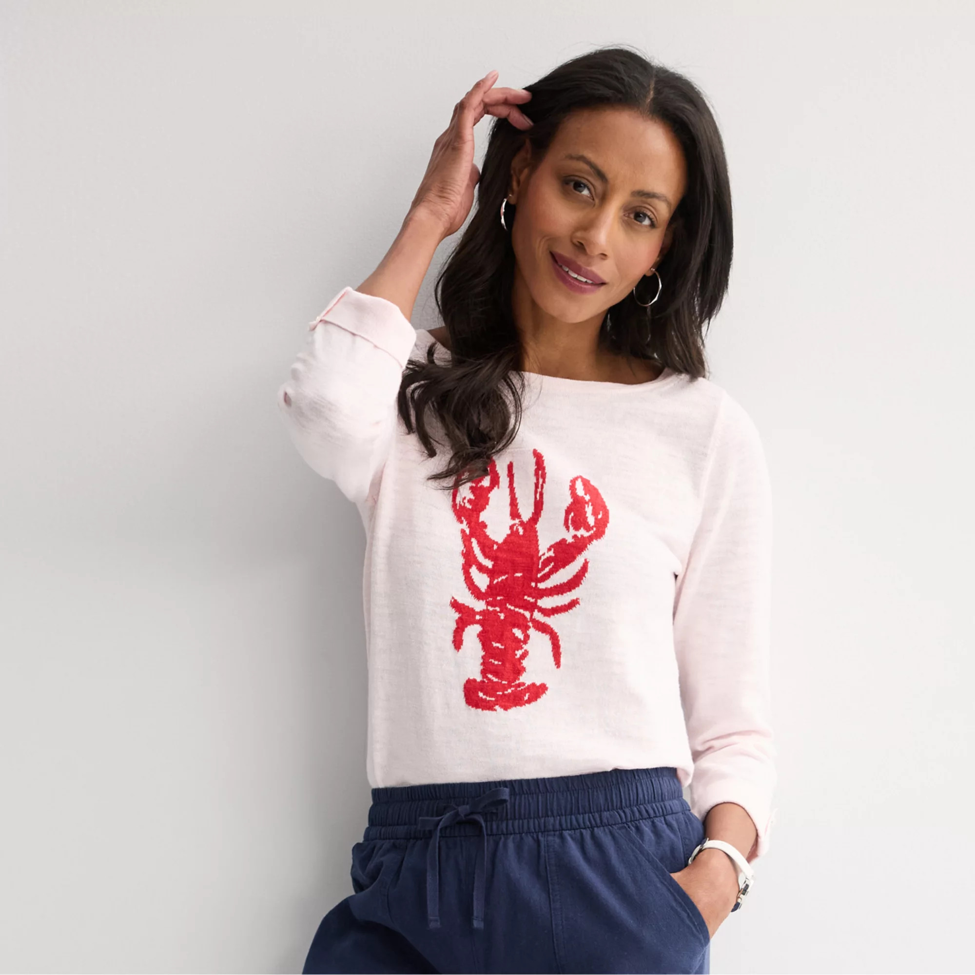 Women's Croft & Barrow® Motif Pullover Sweater | Kohl's