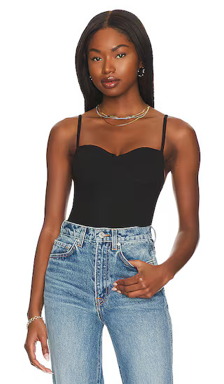 Via Bodysuit in Black | Revolve Clothing (Global)