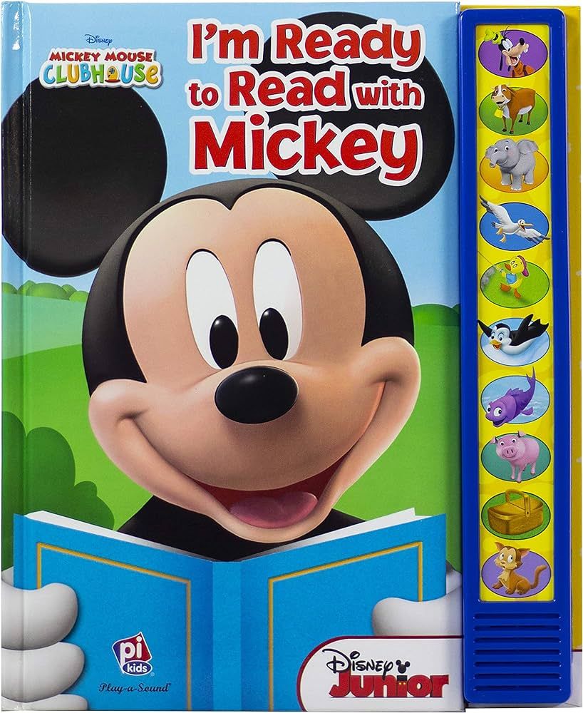 Disney Mickey Mouse Clubhouse - I'm Ready to Read With Mickey Sound Book - Play-a-Sound - PI Kids | Amazon (US)