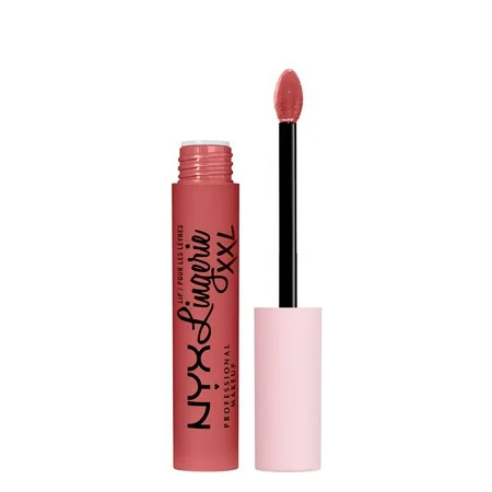 NYX Professional Makeup Lip Lingerie XXL Smooth Matte Liquid Lipstick, 16hr Longwear, XXPose Me, 0.13 fl. oz. | Walmart (US)