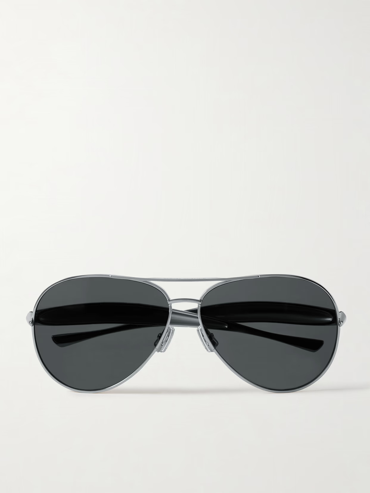 BOTTEGA VENETA EYEWEAR - Sardine Aviator-style Silver-tone Sunglasses - One size | NET-A-PORTER (US)