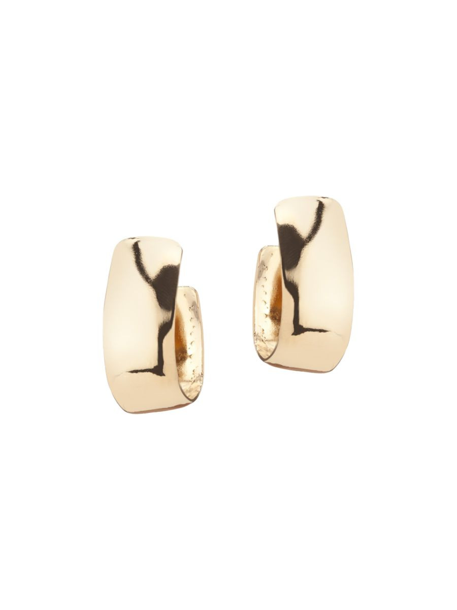 Bolden 10K-Gold-Plated Small Hoop Earrings | Saks Fifth Avenue