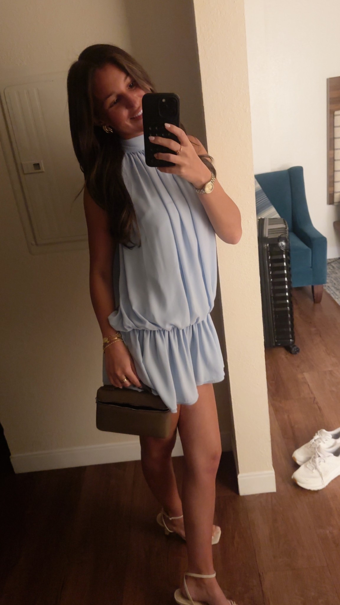 Drop waist ruffle dress 👗 #vacation #ootd

#LTKootd