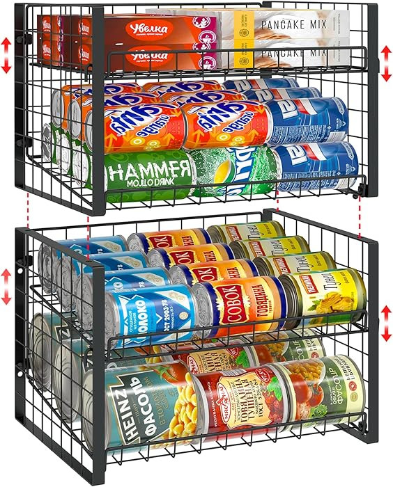 Ultra-stable Structure: Our canned food storage organizer is made from heavy gauge steel, which i... | Amazon (US)