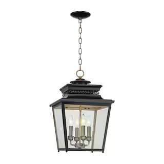Reviews for Monteaux Lighting Monteaux 4-Light Bronze and Antique Brass Hanging Kitchen Pendant L... | The Home Depot