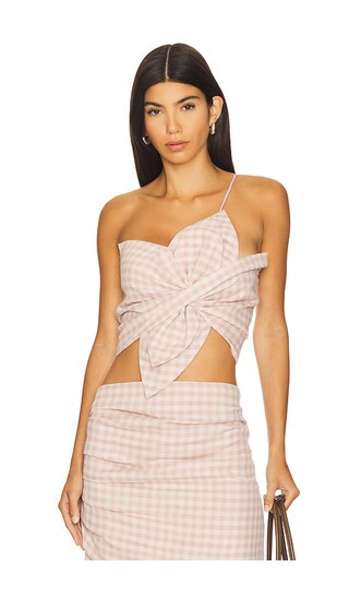 Orchid M Top in Pink Check | Revolve Clothing (Global)