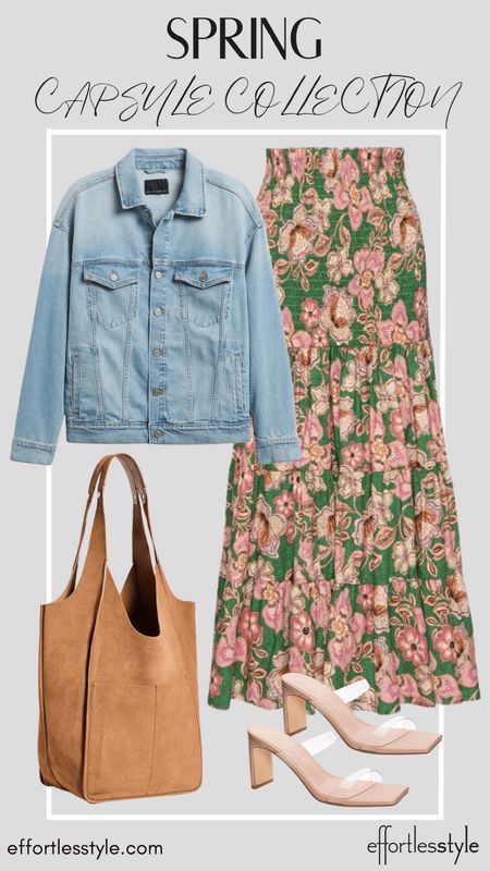 The matching set skirt in our capsule can also be worn as a dress!!  We love a denim jacket layered over it for this time of year….  So pretty 💕💕

#LTKstyletip #LTKshoecrush #LTKSeasonal