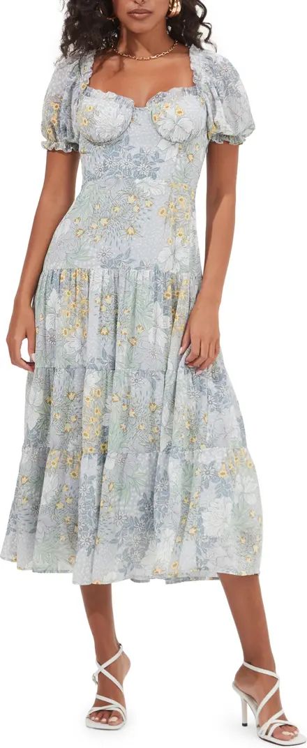 ASTR the Label Floral Print Midi Dress | Nordstrom | Nordstrom