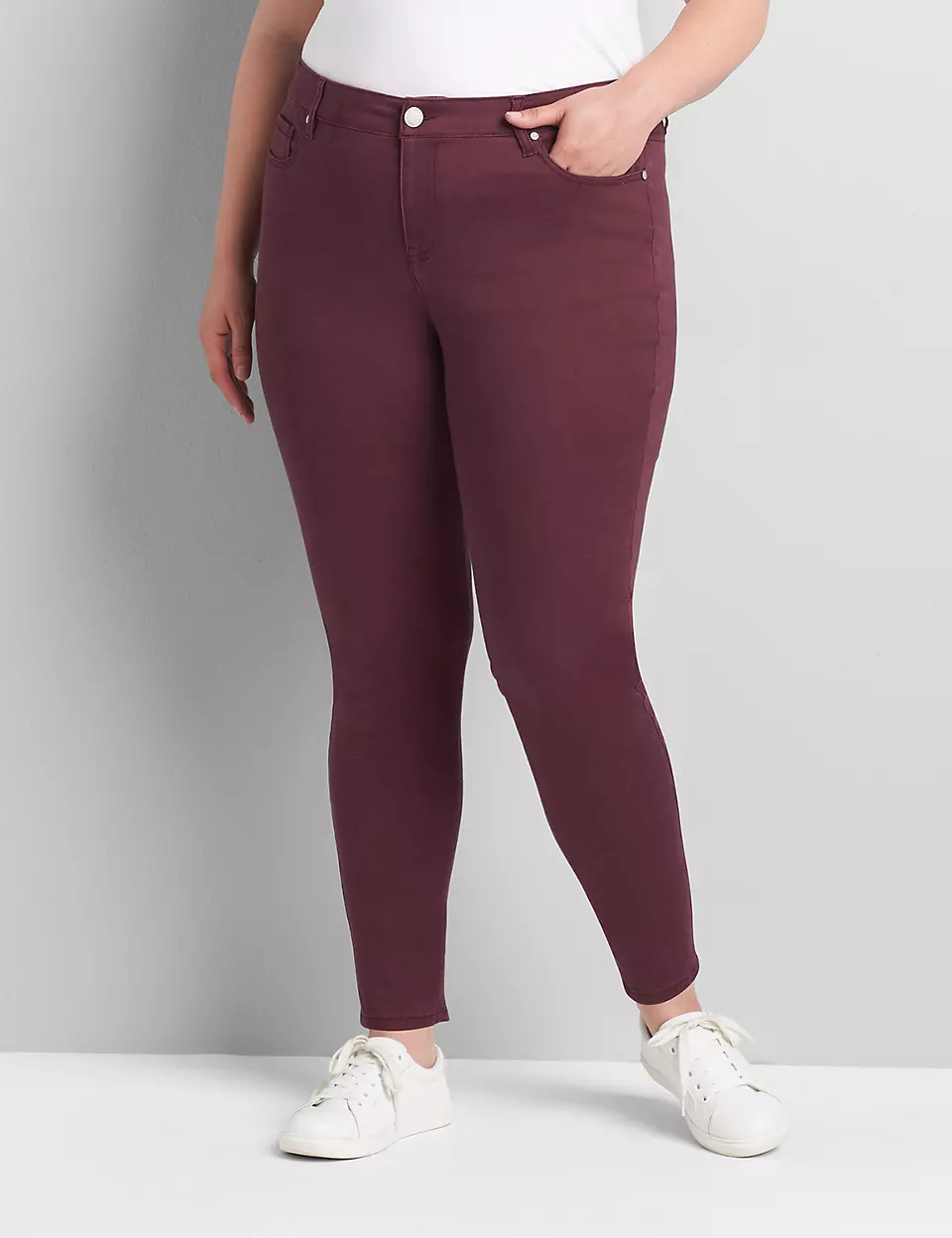 Signature Fit Sateen 5-Pocket Skinny Jean | Lane Bryant (US)