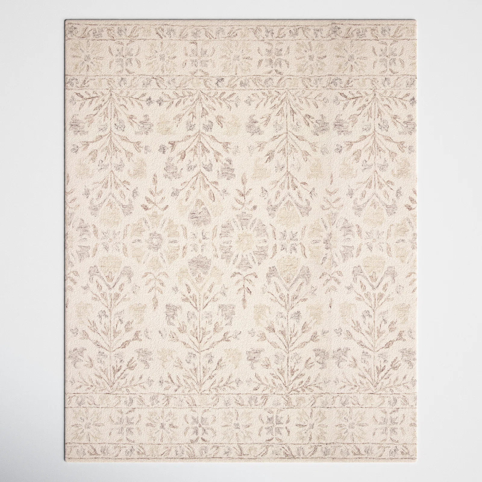 Aden Hand Hooked Wool Floral Rug | Wayfair North America