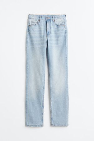 Vintage Straight High Jeans - Pale denim blue - Ladies | H&M GB | H&M (UK, MY, IN, SG, PH, TW, HK)