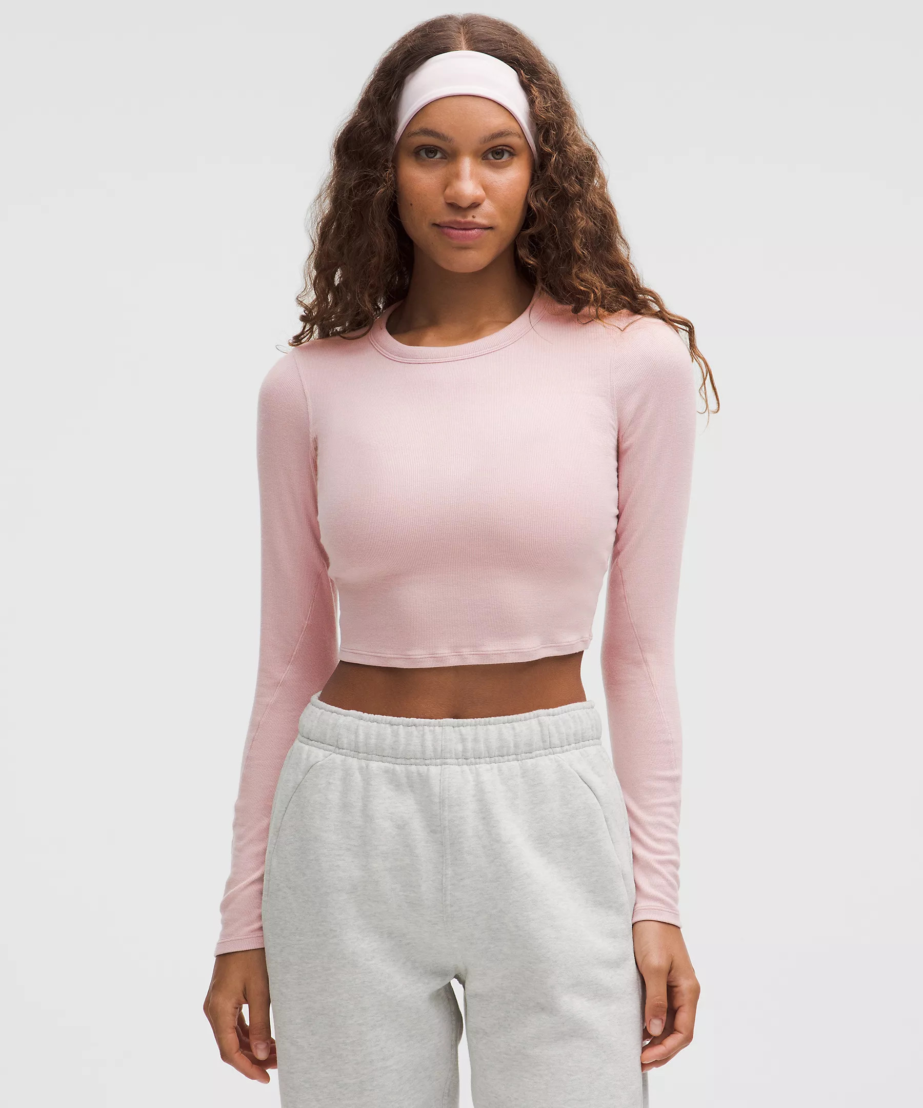 Hold Tight Straight-Hem Cropped Long-Sleeve Shirt | Lululemon (US)