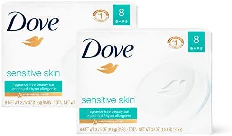 Dove Beauty Bar Gently Cleanses and Nourishes Sensitive Skin Effectively Washes Away Bacteria Whi... | Amazon (US)