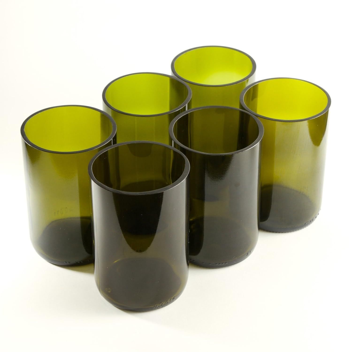 Wine bottle Glasses - Up-cycled Tumblers - Eco gifts - repurposed - Bar glasses | Amazon (US)