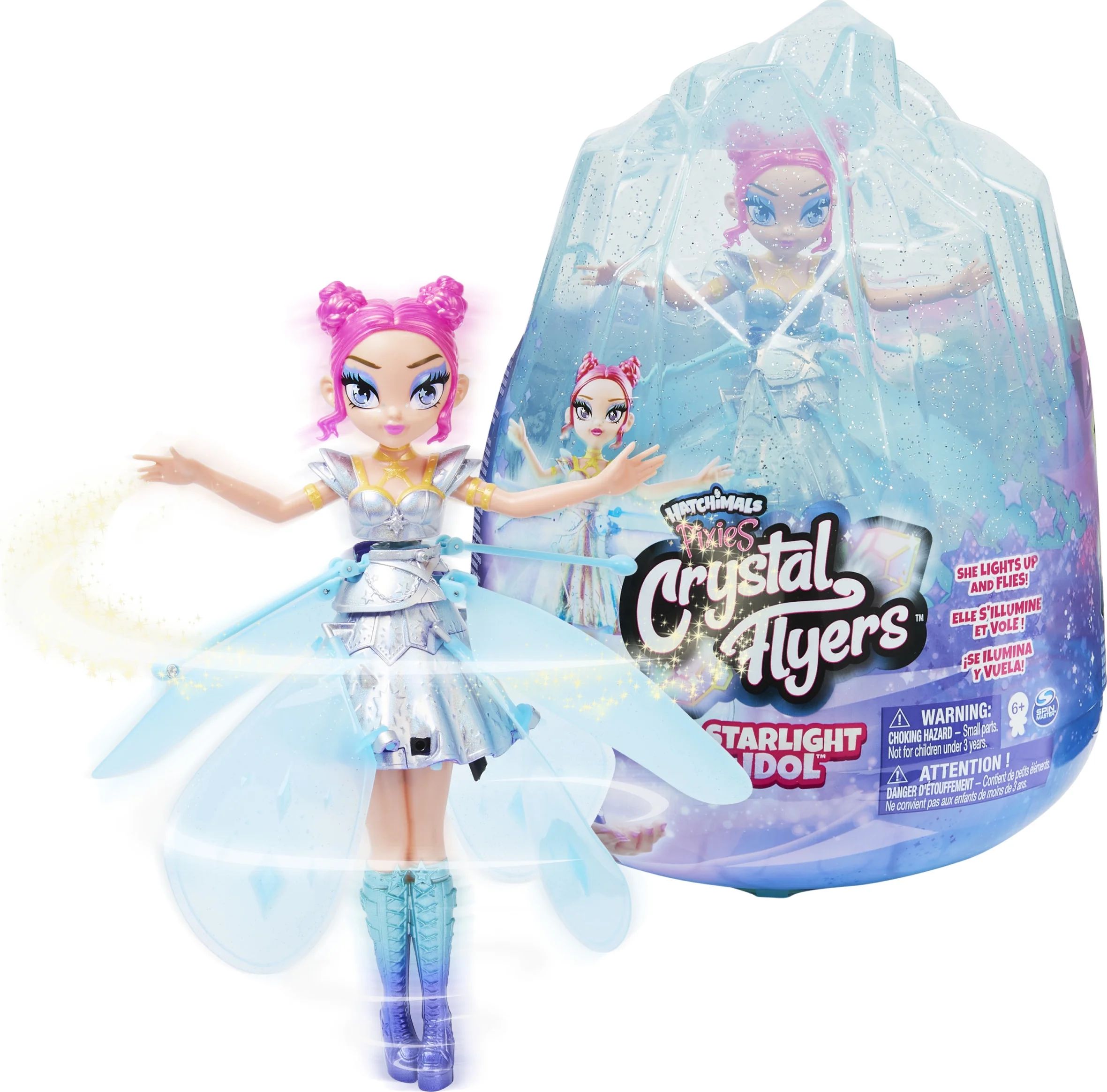 Hatchimals Pixies Crystal Flyers Starlight Idol Flying Toy with Lights | Walmart (US)