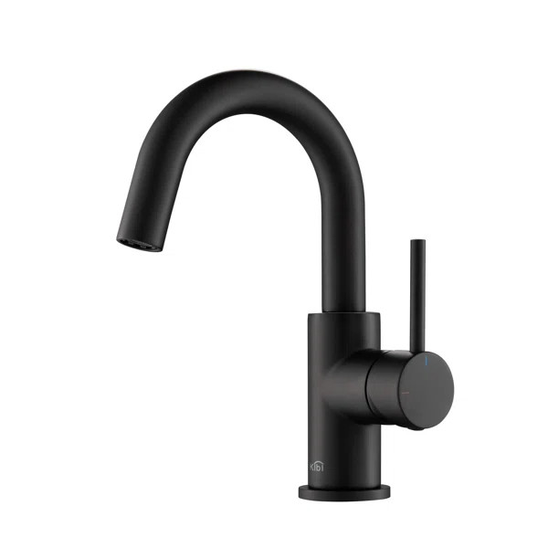 Circular Single Hole Bathroom Faucet with Drain Assembly | Wayfair North America