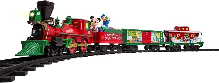 Lionel Disney Mickey Mouse Express Ready-to-Play Battery Powered Model Train Set with Remote | Amazon (US)