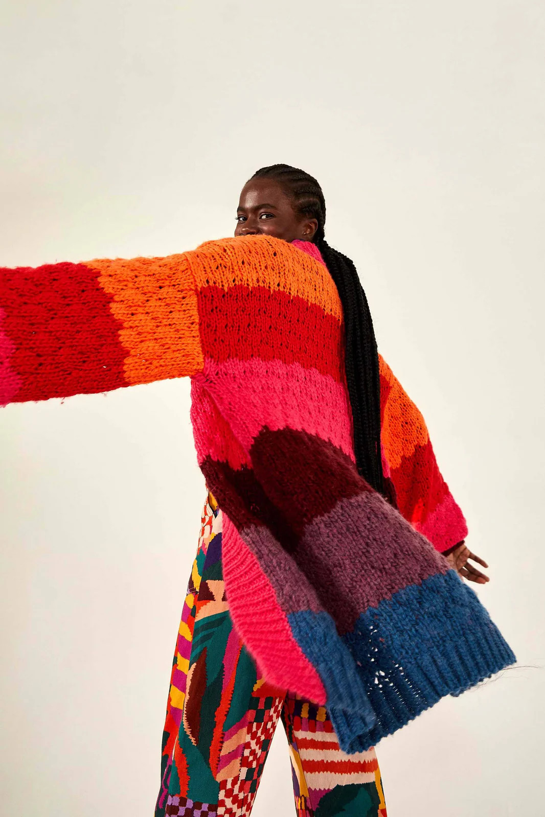 STRIPED CARDIGAN | FarmRio (US)