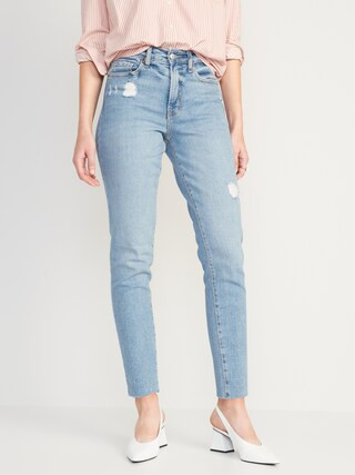 High-Waisted OG Straight Cut-Off Jeans for Women | Old Navy (US)