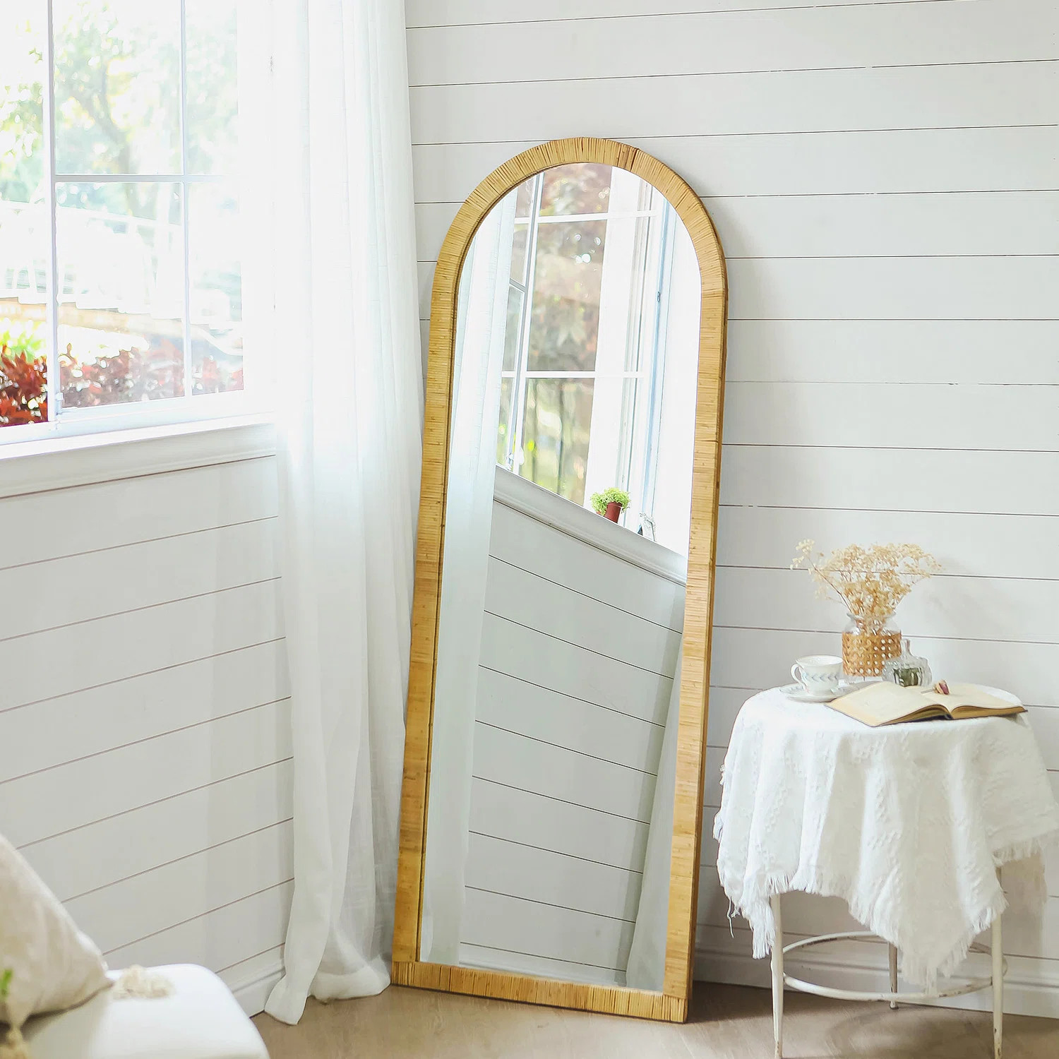 Beachcrest Home Shallowater Flat Floor Mirror & Reviews | Wayfair | Wayfair North America