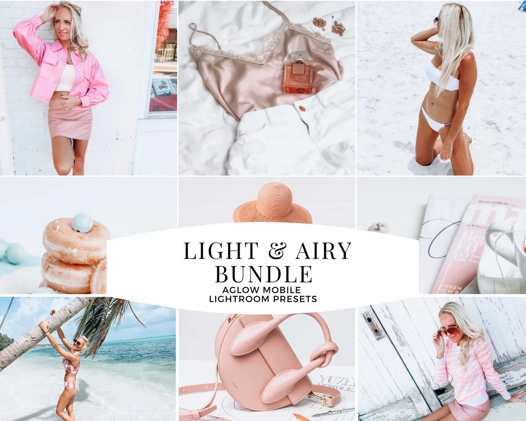 LIGHT & AIRY Presets, 10 Mobile Lightroom Presets, Business Presets, Boutique Presets, Instagram,... | Etsy (US)