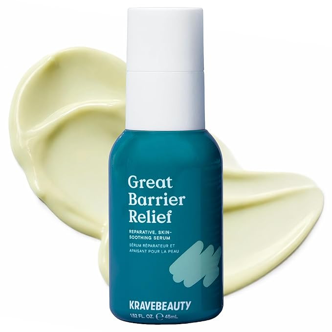 KraveBeauty Great Barrier Relief Serum for Dry or Sensitive Skin, Hydrates and Repairs the Skin B... | Amazon (US)