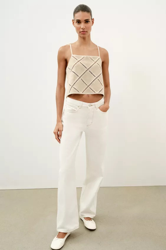 PATCHWORK STRAPPY TOP | Zara US