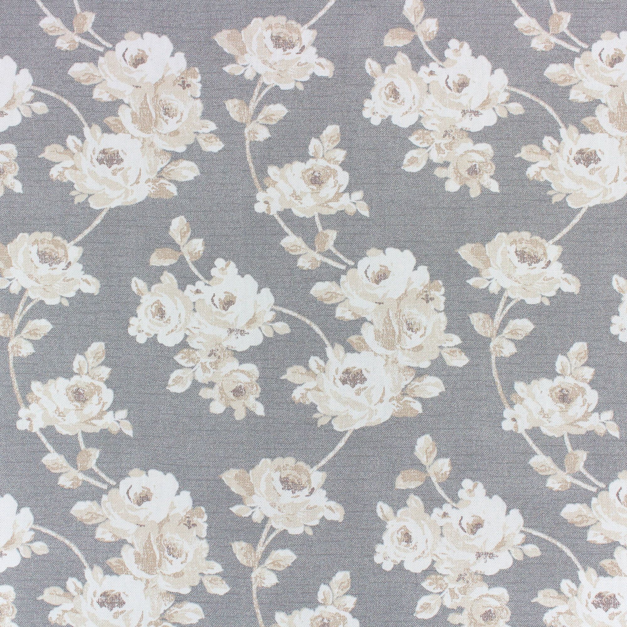 Better Homes & Gardens Floral Blooms Color Gray 8 Yards by the Bolt 100% Cotton 54" Width Fabric ... | Walmart (US)