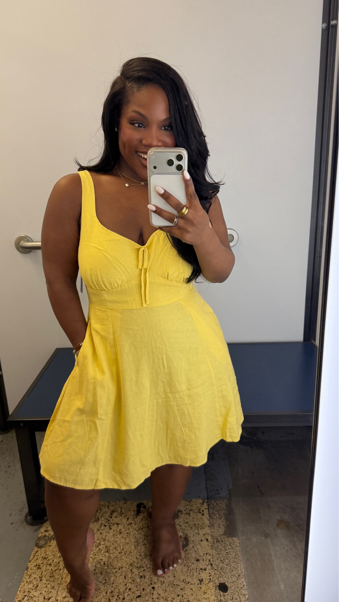 Such an easy dress to throw on for spring and summer! The silhouette is so flattering and love the detail in the front 💛

Dress is 40% off  at Old Navy ✨

Also comes in a few different colorways! 

Dress: L 

#LTKMidsize #LTKSaleAlert #LTKPetite