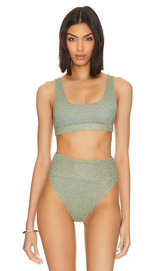 Peyton Bikini Top in Beryl Green | Revolve Clothing (Global)