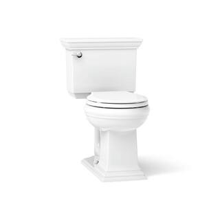 KOHLER Memoirs 12 in. Rough In 2-Piece 1.28 GPF Single Flush Round Toilet in White Seat Not Inclu... | The Home Depot