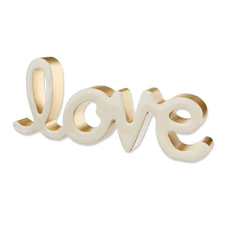 Love Tabletop Decoration, Gold, 4" x 9", Valentine's Day by Way To Celebrate | Walmart (US)