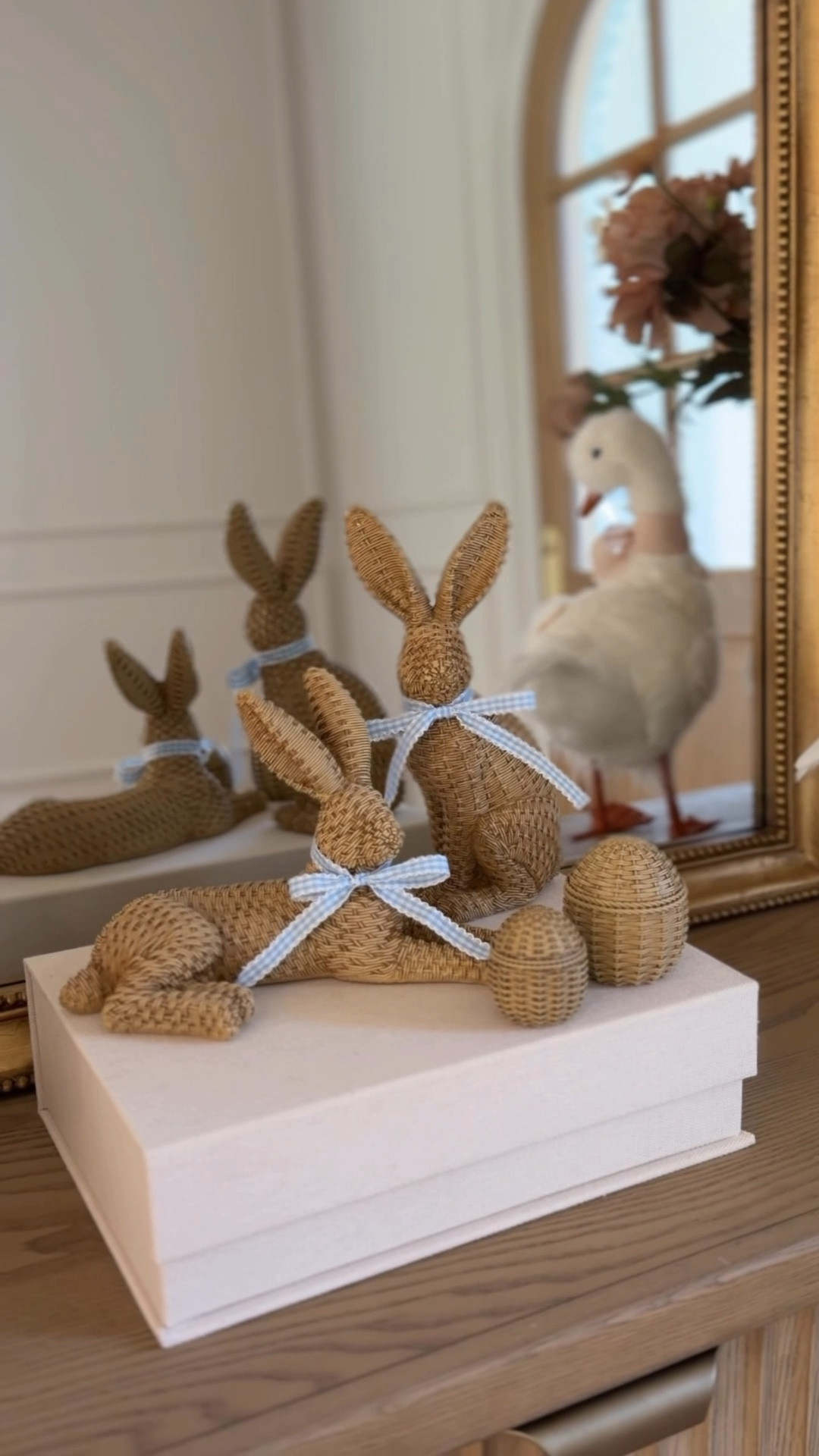 Not me finding the cutest cottage-core Easter bunnies on Amazon. 🐰
The rattan detail, the pink & blue gingham ribbons… they look like they came straight out of a designer home decor shop and under $35.

#LTKHome #LTKSeasonal #LTKSpringSale