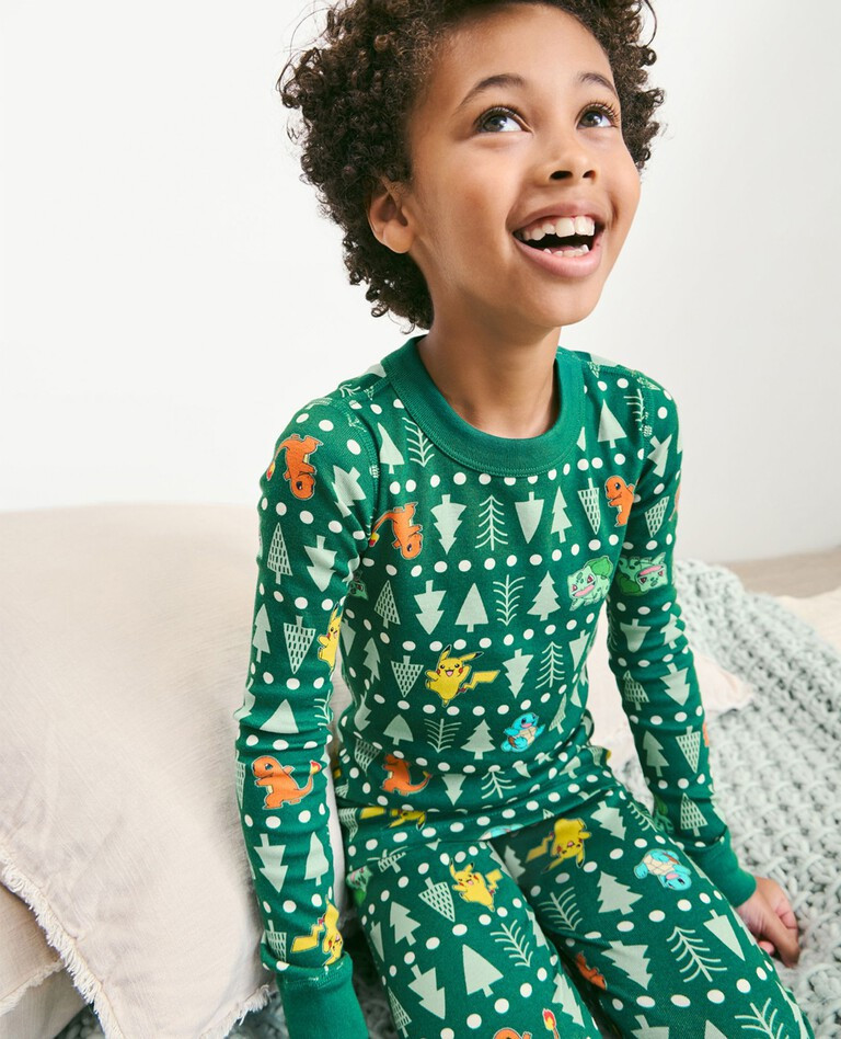 Kids Pokémon Holiday Long John Pajama Set | Hanna Andersson