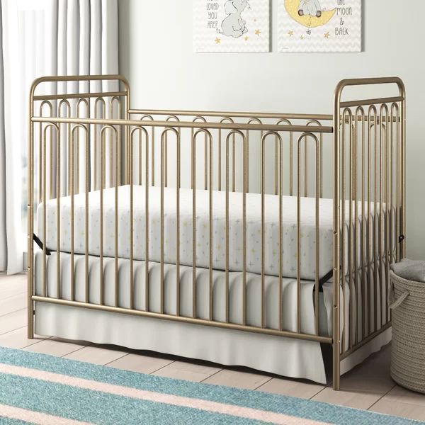 Lavern Metal 3-in-1 Convertible Crib | Wayfair Professional