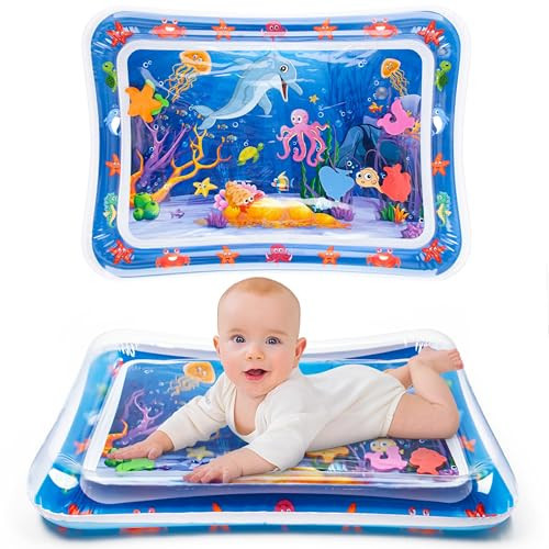 Yeeeasy Tummy Time Water Mat丨Inflatable Tummy Time Water Play Mat for Babies, Infants and Toddlers 3 to 12 Months Promote Development Toys Baby Gifts | Amazon (US)