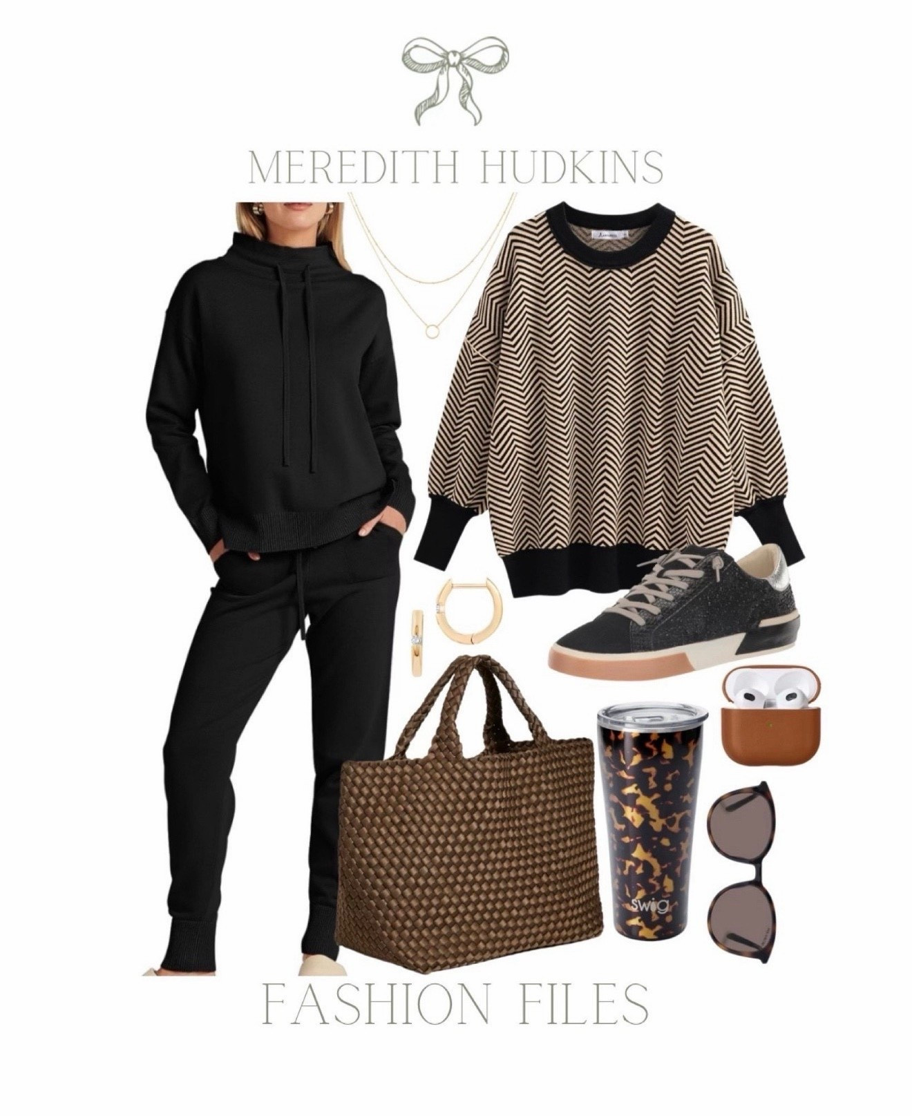 Women’s fashion, Amazon fashion, fall fashion, Meredith Hudkins , casual, chic, preppy, every day, where, sweater, sweatsuit, sneakers, swig water, bottle, Kate Spade, AirPods, sunglasses, tote, bag, hoop, earrings, Naghedi 

#LTKFindsUnder50 #LTKSaleAlert #LTKFindsUnder100